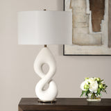 Lighting Meridian Ivory Stone Table Lamp