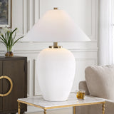 Lighting Merriton Matt White Table Lamp