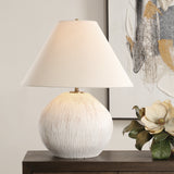 Lighting Meryl Aged White Table Lamp