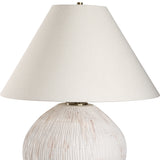 Lighting Meryl Aged White Table Lamp