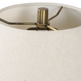 Lighting Meryl Aged White Table Lamp