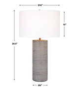 Lighting Monolith Gray Table Lamp