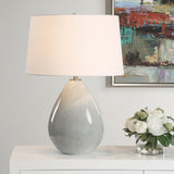 Lighting Moray Gray Glaze Table Lamp