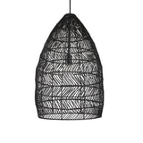 Lighting Nandi 1 Light Woven Black Pendant