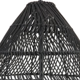 Lighting Nandi 1 Light Woven Black Pendant