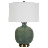 Lighting Nataly Aged Green Table Lamp