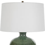 Lighting Nataly Aged Green Table Lamp