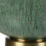 Lighting Nataly Aged Green Table Lamp