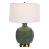 Lighting Nataly Aged Green Table Lamp