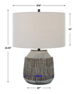 Lighting Neolithic Blue-Gray Table Lamp