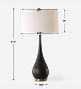 Lighting Nocturnal Black Table Lamp