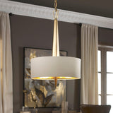 Lighting Obeliska 3 Light Gold Chandelier