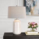 Lighting Odawa White Farmhouse Table Lamp