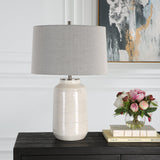 Lighting Odawa White Farmhouse Table Lamp