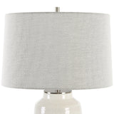 Lighting Odawa White Farmhouse Table Lamp