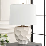 Lighting On Edge Chalk White Table Lamp