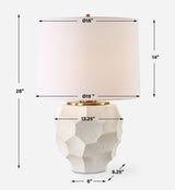 Lighting On Edge Chalk White Table Lamp