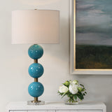 Lighting Palawan Blue Glaze Table Lamp