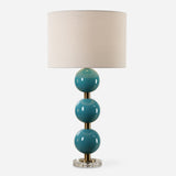 Lighting Palawan Blue Glaze Table Lamp