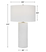 Lighting Patchwork White Table Lamp