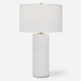 Lighting Patchwork White Table Lamp