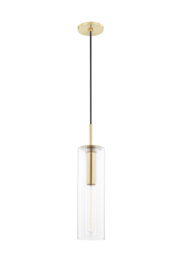 Lighting - Pendant Belinda 1 Light Pendant // Aged Brass // Large 