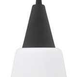 Eichler Single Light Mini Pendant // Black & Opal