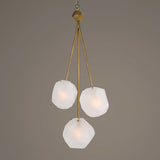 Geodesic 11 Light Pendant // Matte Brass