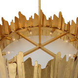 Golden Gate 8 Light Pendant // Gold Leaf