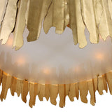 Golden Gate 8 Light Pendant // Gold Leaf