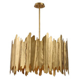 Golden Gate 8 Light Pendant // Gold Leaf