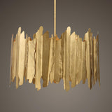 Golden Gate 8 Light Pendant // Gold Leaf