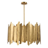 Golden Gate 8 Light Pendant // Gold Leaf