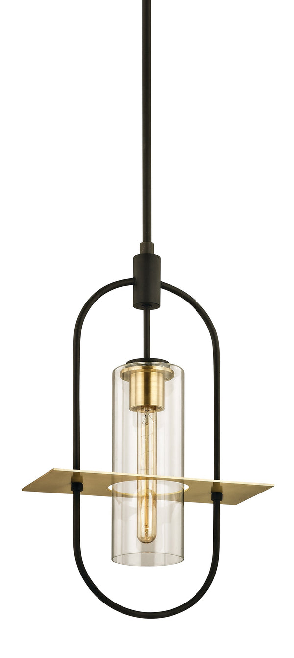 Lighting - Pendant Smyth 1lt Hanger // Dark Bronze and Brushed Brass 