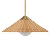 Lighting Phuvinh 1 Light Rattan Shade Pendant