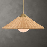 Lighting Phuvinh 1 Light Rattan Shade Pendant