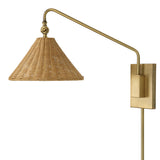 Lighting Phuvinh 1 Light Rattan Shade Sconce