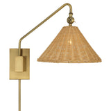 Lighting Phuvinh 1 Light Rattan Shade Sconce