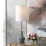 Lighting Piers Mottled Blue Buffet Lamp