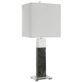 Lighting Pilaster Black Marble Table Lamp