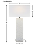 Lighting Pillar White Marble Table Lamp