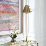 Lighting Pilot Brass Buffet Lamp
