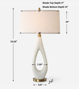 Lighting Promenade White Table Lamp