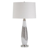 Lighting Quinn White & Silver Table Lamp