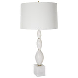 Lighting Regalia White Marble Table Lamp