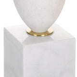 Lighting Regalia White Marble Table Lamp