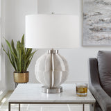 Lighting Repetition White Marble Table Lamp
