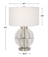 Lighting Repetition White Marble Table Lamp