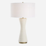 Lighting Ridgeline Matte White Table Lamp
