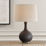 Lighting Rimini Black Glaze Table Lamp